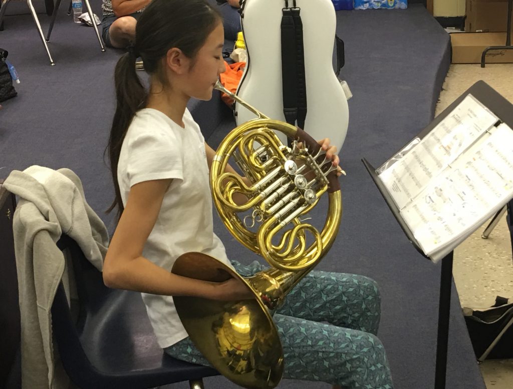 French Horn at Rehearsal
